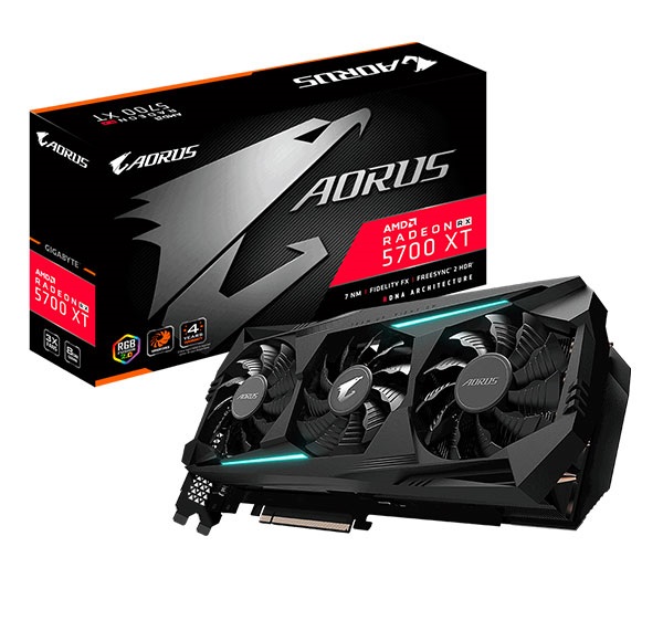 Gigabyte RX5700XT Aorus 8G GDRR6 (GV-R57XTAORUS-8GD) RGB Videocard